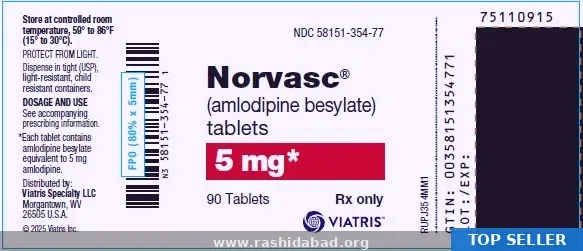 Generic Norvasc (Amlodipine) 10mg USA — High Blood Pressure From $0.31