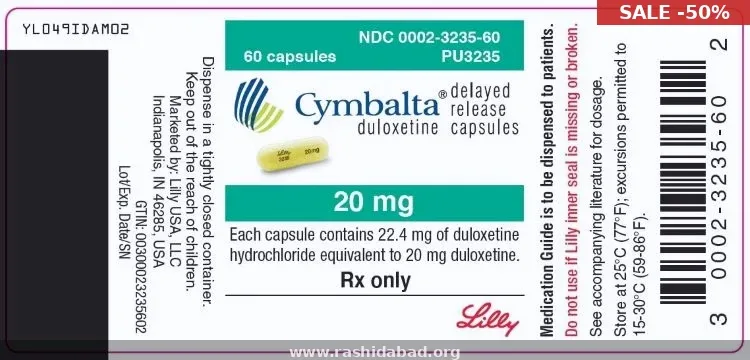 Cymbalta 60mg Chicago — Duloxetine Online Pharmacy From $0.85