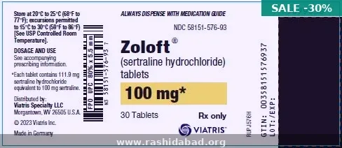 Sertraline 100mg (Zoloft) — Depression / Anxiety Medication Overview